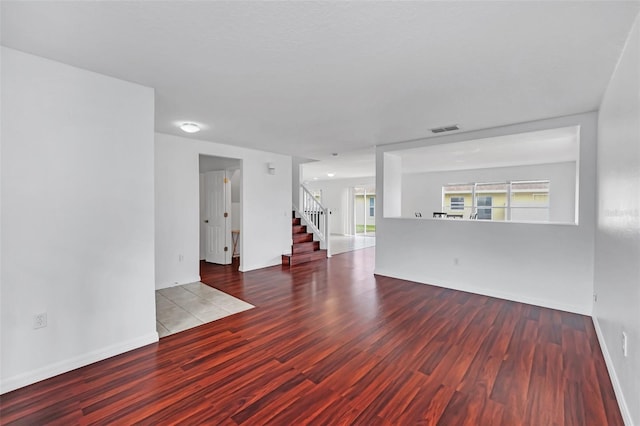 empty room featuring hardwood / wood-style floors