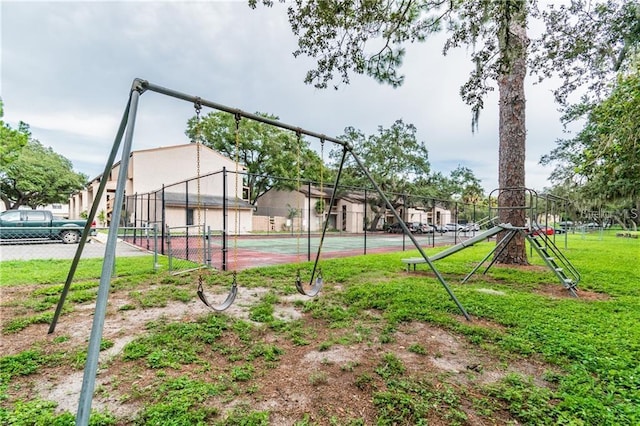 view of sport court