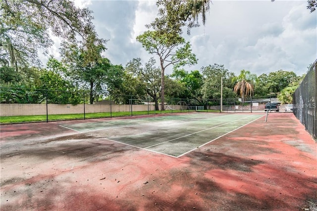 view of tennis court