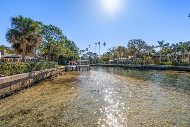 view of water feature