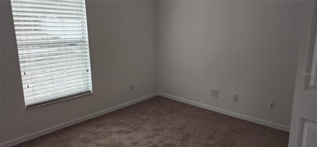 spare room featuring carpet flooring