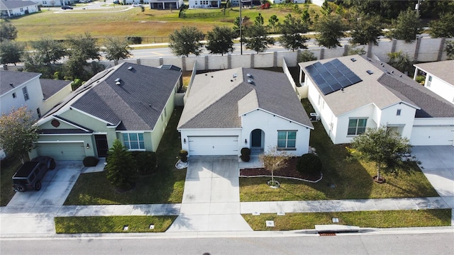 drone / aerial view featuring a residential view