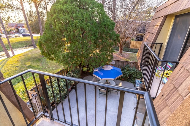 view of balcony