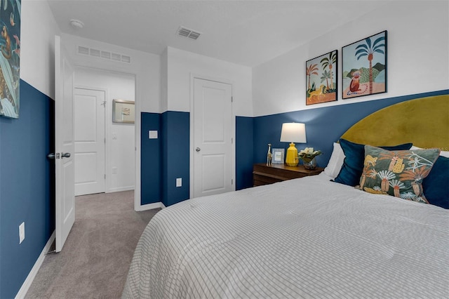 bedroom with carpet floors