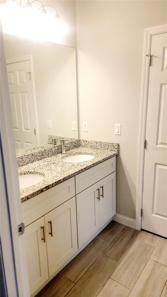 bathroom with vanity