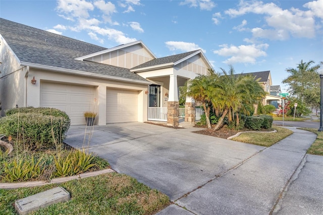 view of front of house featuring a garage