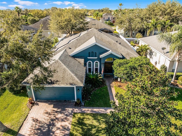 birds eye view of property featuring a residential view