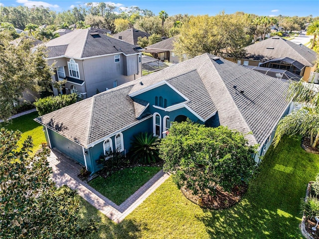 birds eye view of property featuring a residential view