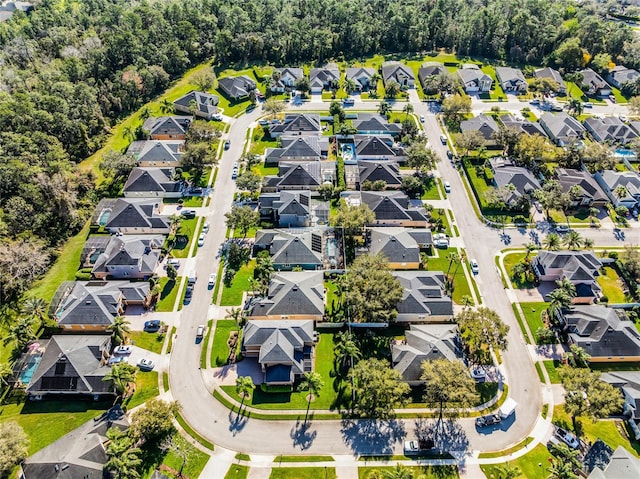 drone / aerial view featuring a residential view