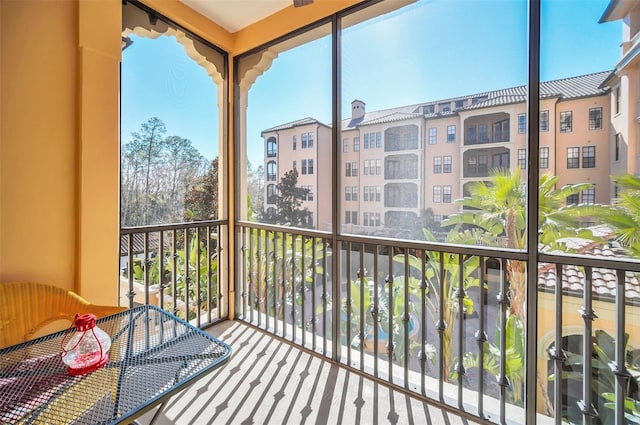 view of balcony