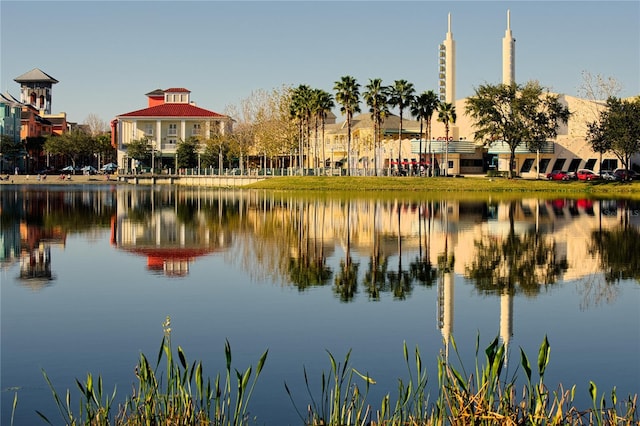 view of water feature