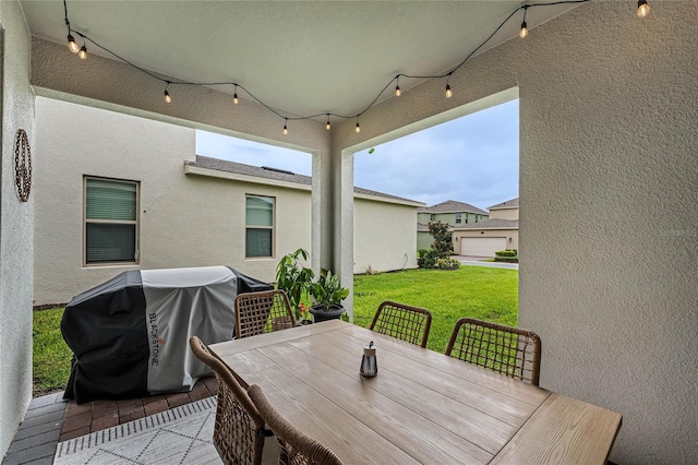 view of patio / terrace with area for grilling