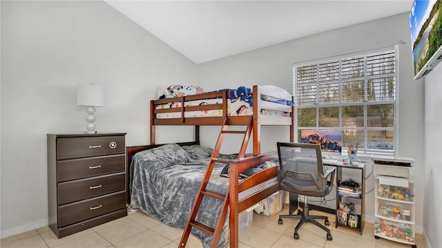 view of tiled bedroom