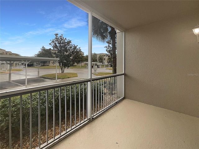 view of balcony