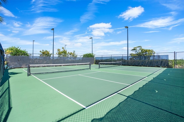 view of tennis court