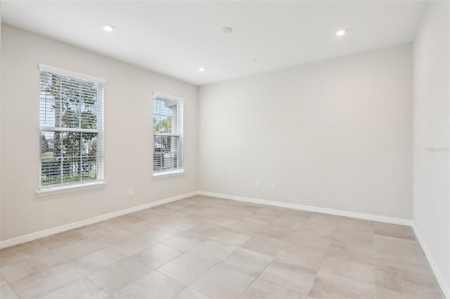 view of tiled empty room