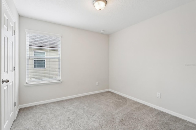 view of carpeted empty room