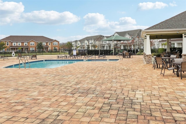 view of pool with a patio