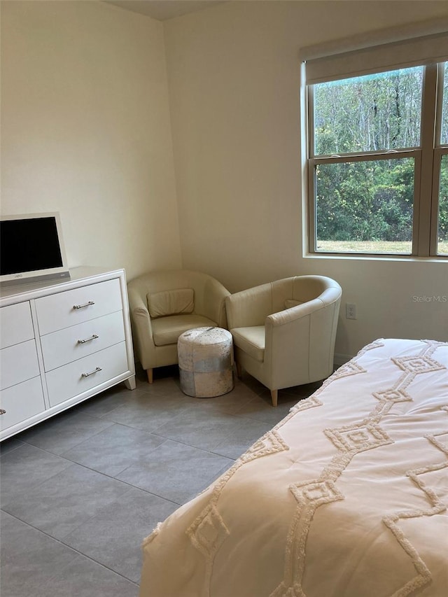 view of tiled bedroom