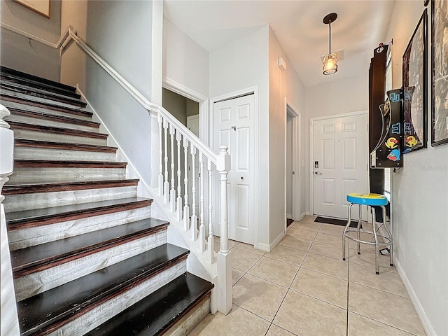 view of tiled entryway