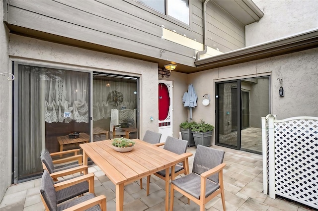 view of patio / terrace with outdoor dining area