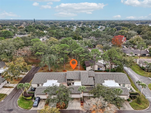 bird's eye view with a residential view