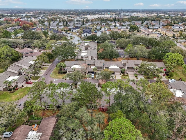 aerial view featuring a residential view