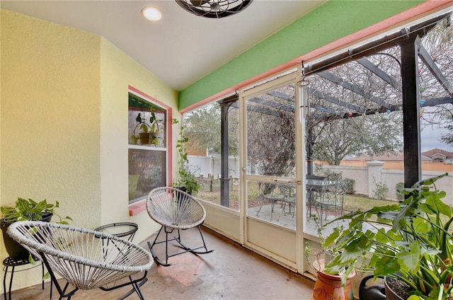 view of sunroom / solarium