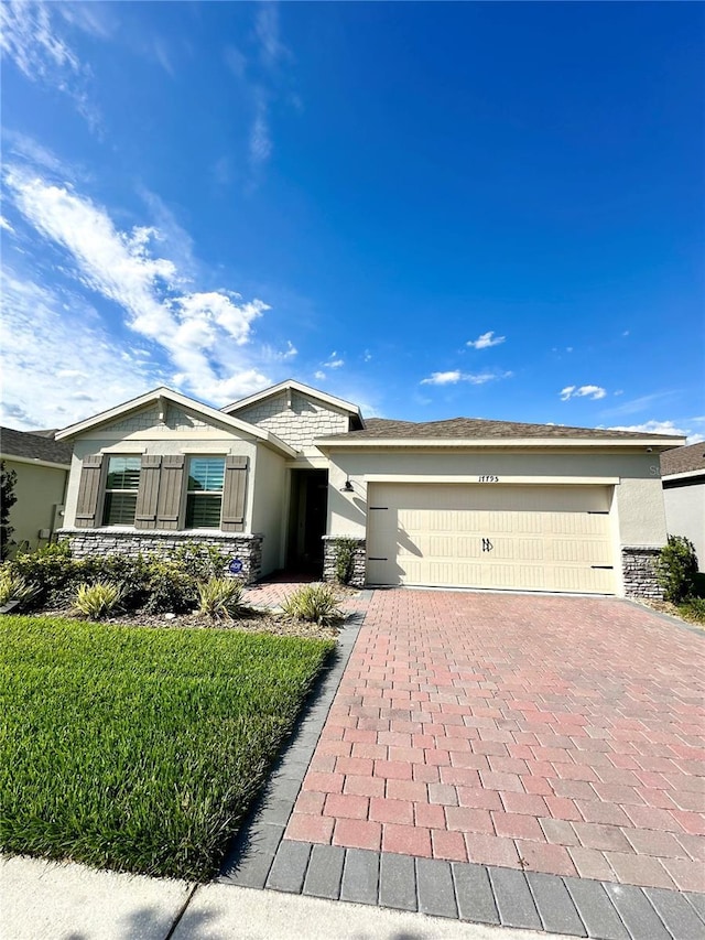 view of front of home featuring a garage