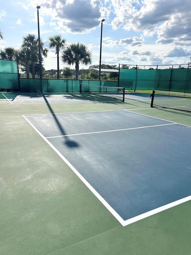 view of tennis court