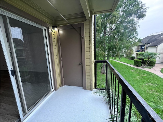 view of balcony