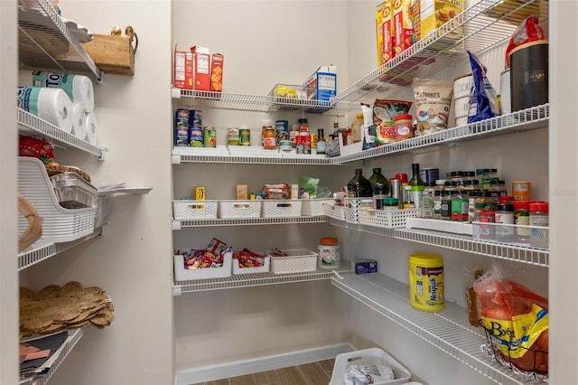 view of pantry