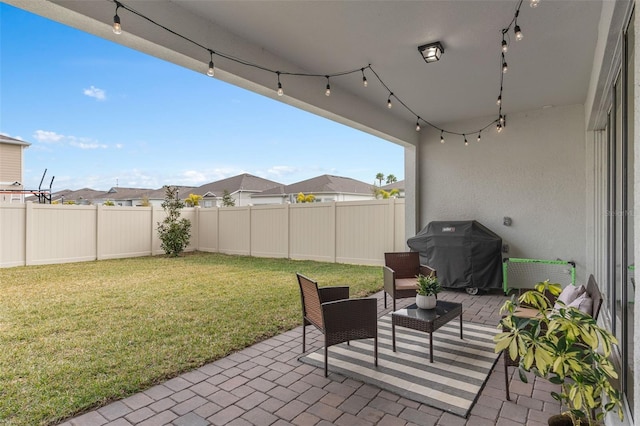 view of patio / terrace featuring area for grilling