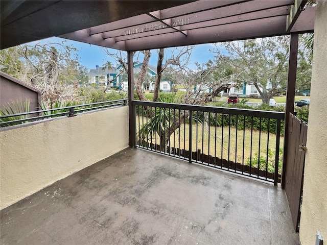 view of balcony