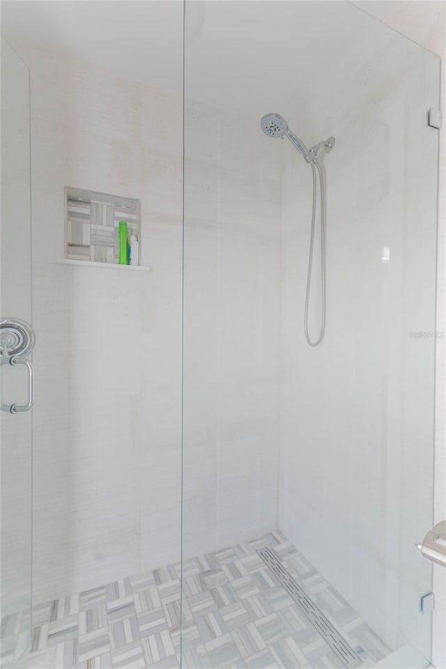 bathroom with walk in shower