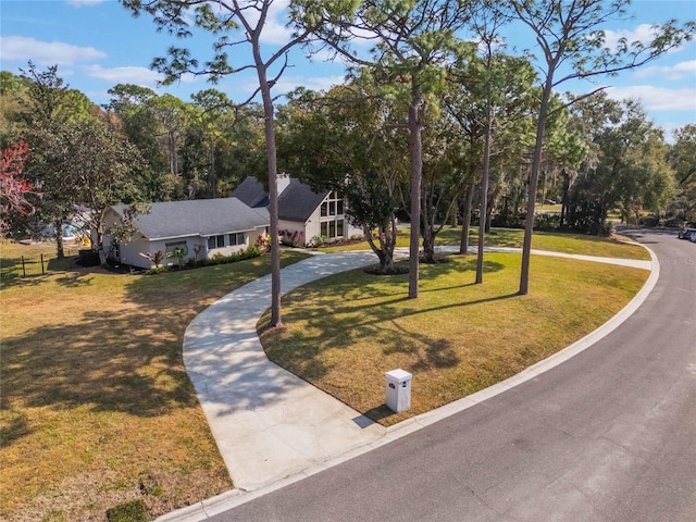 exterior space with a lawn