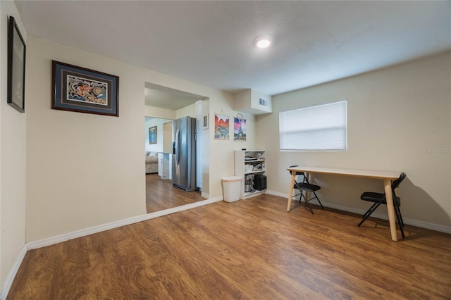 interior space featuring hardwood / wood-style floors