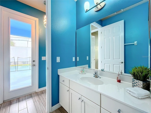 bathroom with vanity