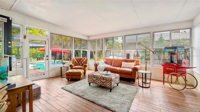 105 17th Ave NE, Saint Petersburg, FL 33704 - sunroom / solarium featuring hardwood / wood-style flooring