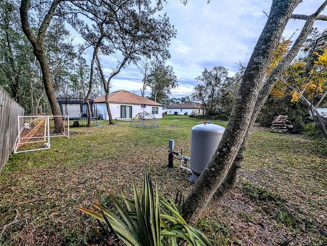 view of yard featuring a gazebo