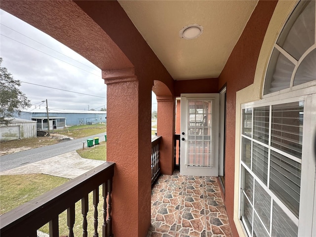 view of balcony