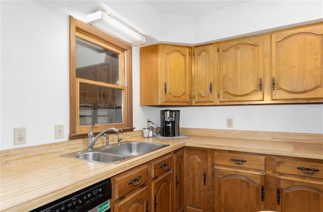 kitchen featuring dishwasher and sink