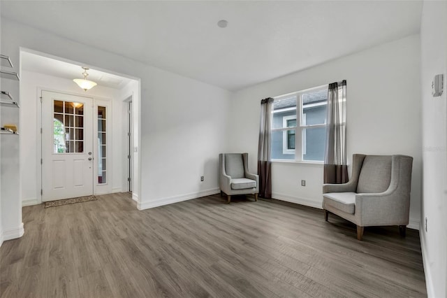 unfurnished room featuring hardwood / wood-style floors