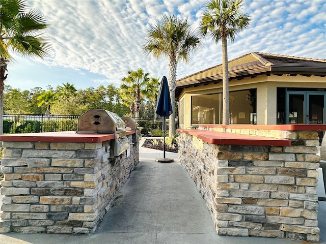 view of patio / terrace with area for grilling