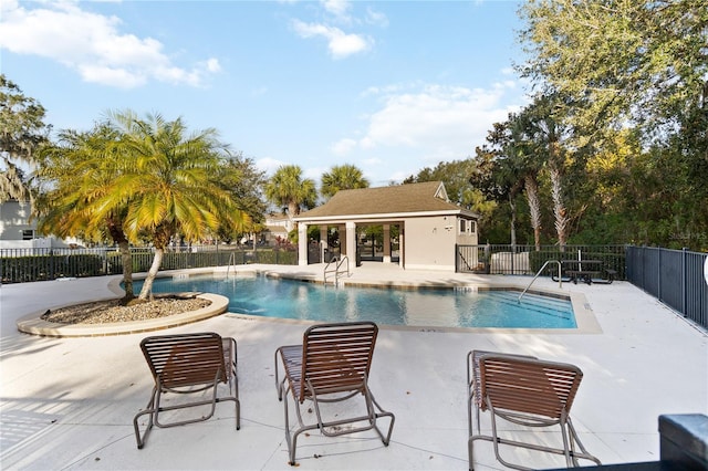 view of pool with a patio area