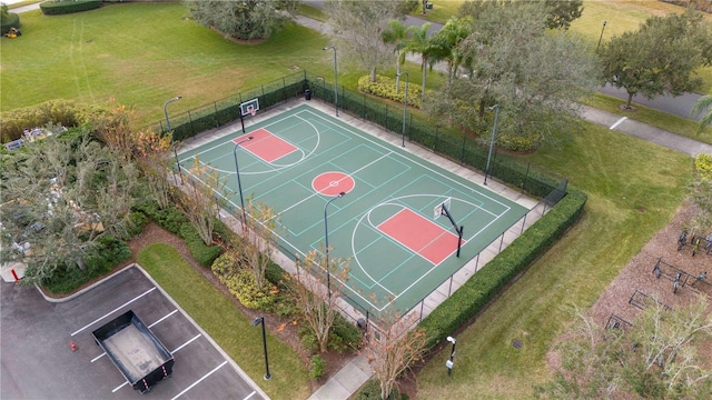 view of sport court