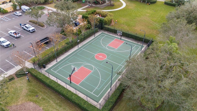 view of basketball court