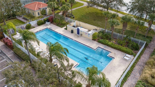 view of pool with a patio area