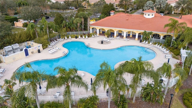 view of pool with a patio area