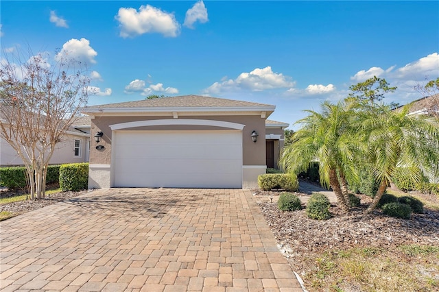 view of front of house featuring a garage